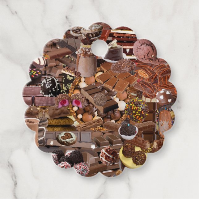 Chockablock chocs favour tags (Front)