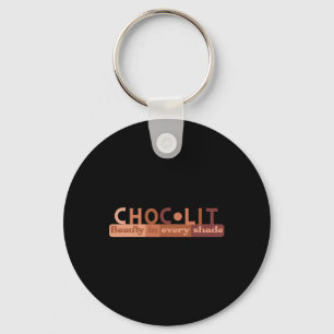 Choclit Brown Sugar Babe Afro Queen African Americ Keychain