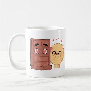 Choco And Pancake Couples Love Valentine Matching  Coffee Mug