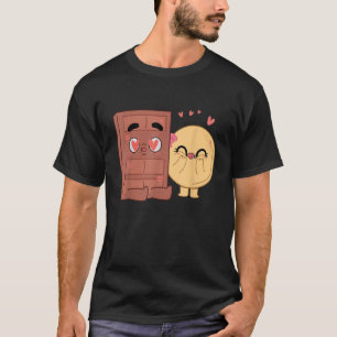 Choco And Pancake Couples Love Valentine Matching  T-Shirt