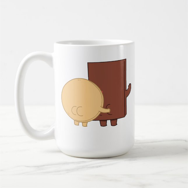 Choco And Pancake Playing Mode Coffee Mug (Left)