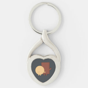 Choco And Pancake Playing Mode Keychain