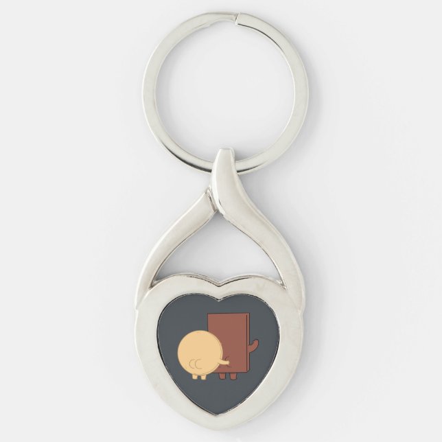 Choco And Pancake Playing Mode Keychain (Front)