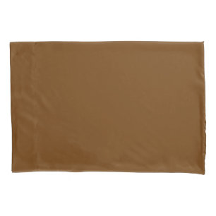 Choco Brown colour Easily Customize This Pillowcase