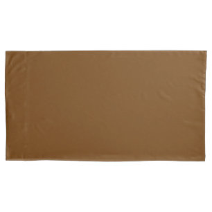 Choco Brown colour Easily Customize This Pillowcase