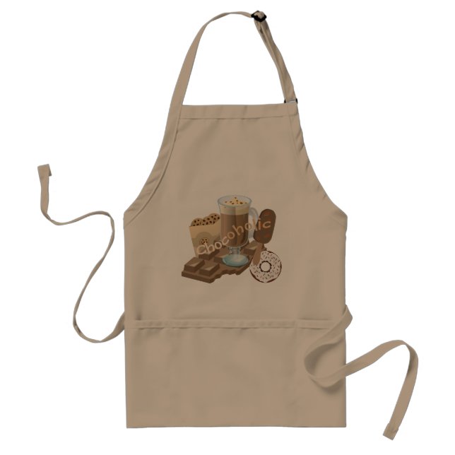 Chocoholic Chocolate Collage Standard Apron (Front)