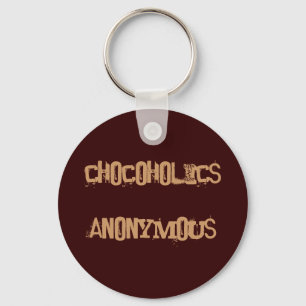 chocoholics anonymous keychain