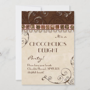 Chocoholic's Delight Party Invitation