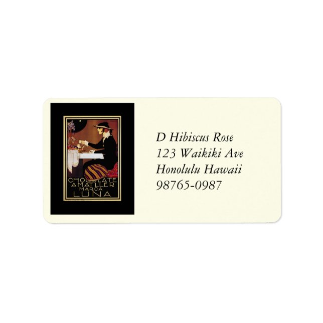 Chocolat Amatller Marc Luna Label (Front)