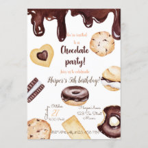 Chocolat Birthday Invitation