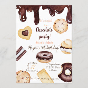 Chocolat Birthday Invitation