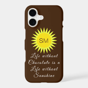 Chocolat Brown Monogramme vie sans soleil