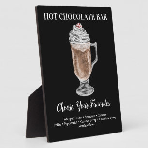 Chocolat chaud Bar Boire Plaque