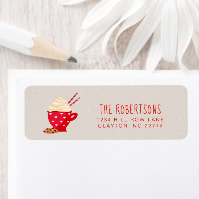 Chocolat chaud et biscuits Noël (En situation)