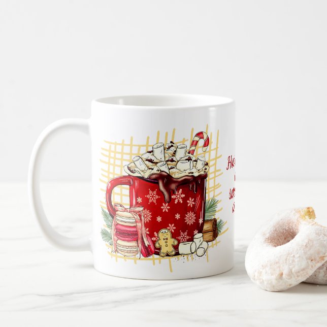 Chocolat chaud Météo Café Mug (Avec donut)