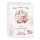 Chocolat chaud Noël Anniversaire Fête Invitation