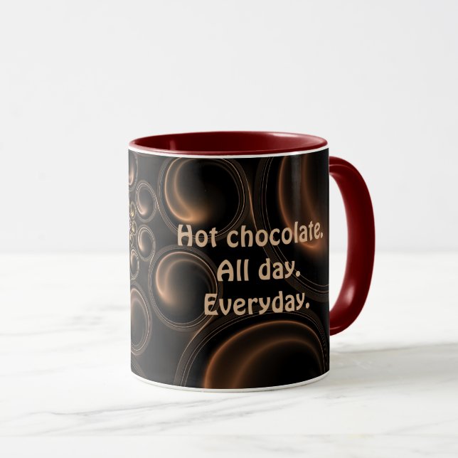 Chocolat chaud toute la journée chaque tasse de (Devant droit)