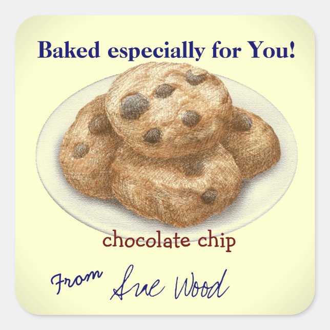 Chocolat Chip Cookie Stickers Cadeaux (Devant)