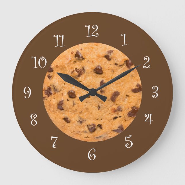 Chocolat Chip Cuisine Horloge murale (Recto)