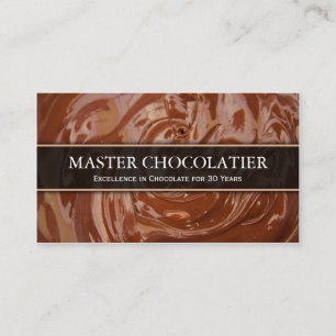 Chocolat fondu par photo, carte de visite de