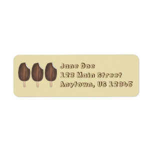 Chocolat Ice Crème Popsicles Retourner l'adresse é