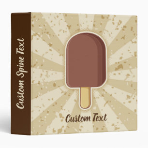 Chocolat Ice Crème Stick 3 Classeur à anneaux