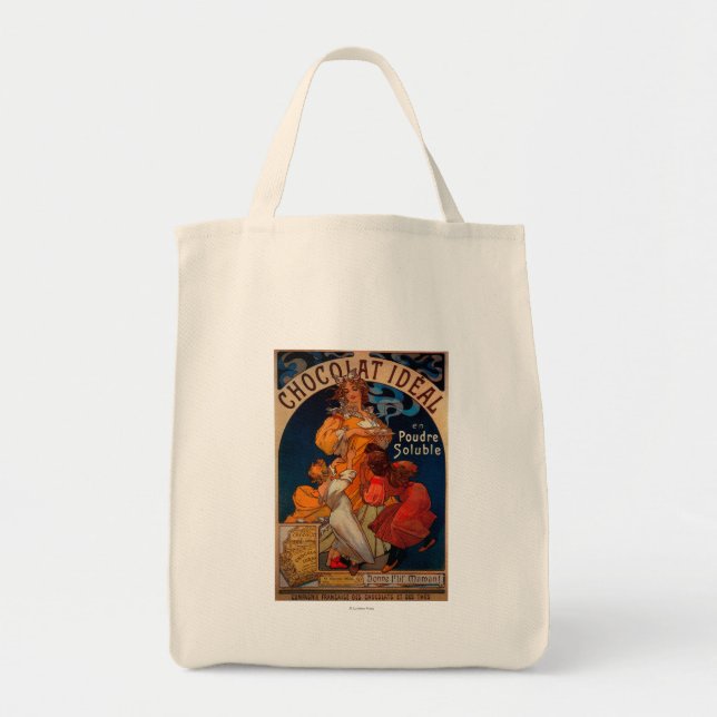 Chocolat Ideal Vintage PosterEurope Tote Bag (Front)