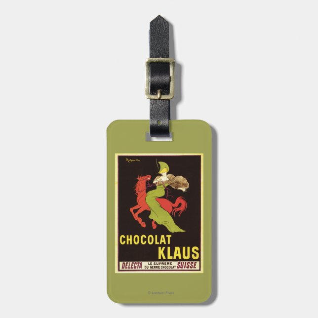 Chocolat Klaus Advertisement Poster Luggage Tag (Front Vertical)
