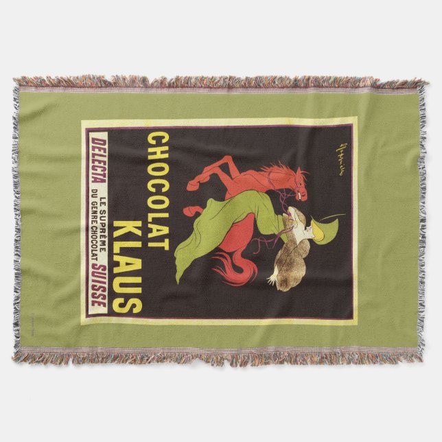Chocolat Klaus Advertisement Poster Throw Blanket (Front)
