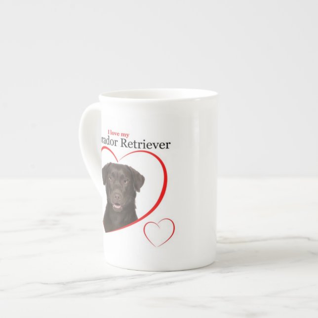 Chocolat Lab Love Mug (Devant gauche)
