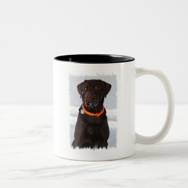 Chocolat Labrador Café Mug (Droit)