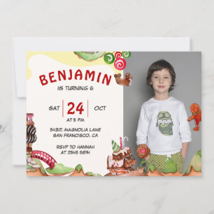 Chocolat Land Invitation Anniversaire