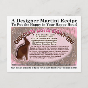 Chocolat Lapin de Pâques - Carte de Recette Tini M