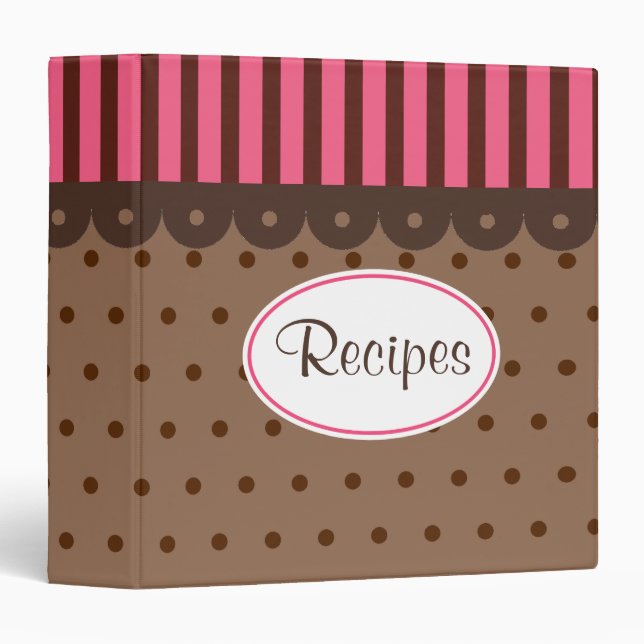 Chocolat Livre de cuisine Recette Classeur Cadeau (Devant/Côté)
