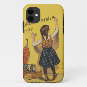 Chocolat Menier Little Girl Wall Writing  iPhone 11 Case