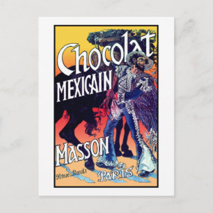Chocolat Mexicain by Grasset Postcard