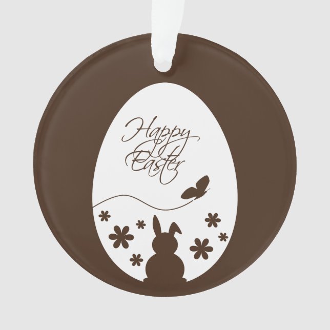 Chocolat moderne Joyeux Oeuf de Pâques Brown (devant)