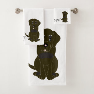 Chocolat monogramme Labrador Chien Design