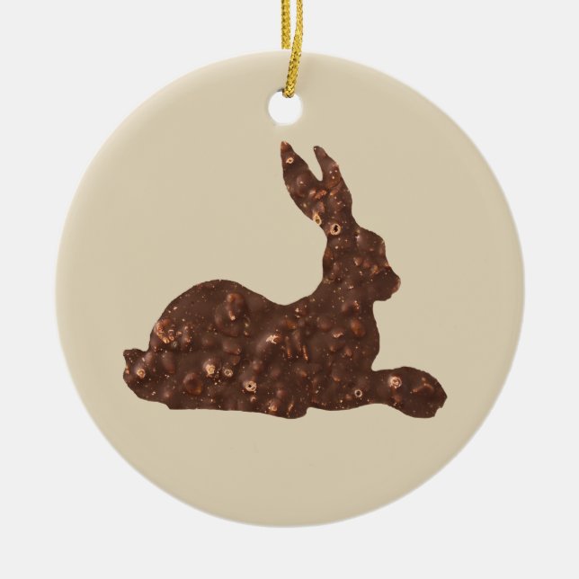 Chocolat, Ornement de lapin de Pâques (Devant)