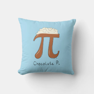 Chocolat Pi Cute Math Pi Coussin jour