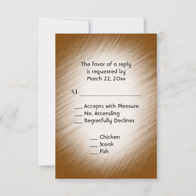 Chocolat RSVP avec menu (Devant)