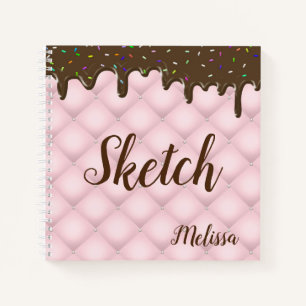 Chocolat Saupoudrer de gâteau Monogramme carnet de