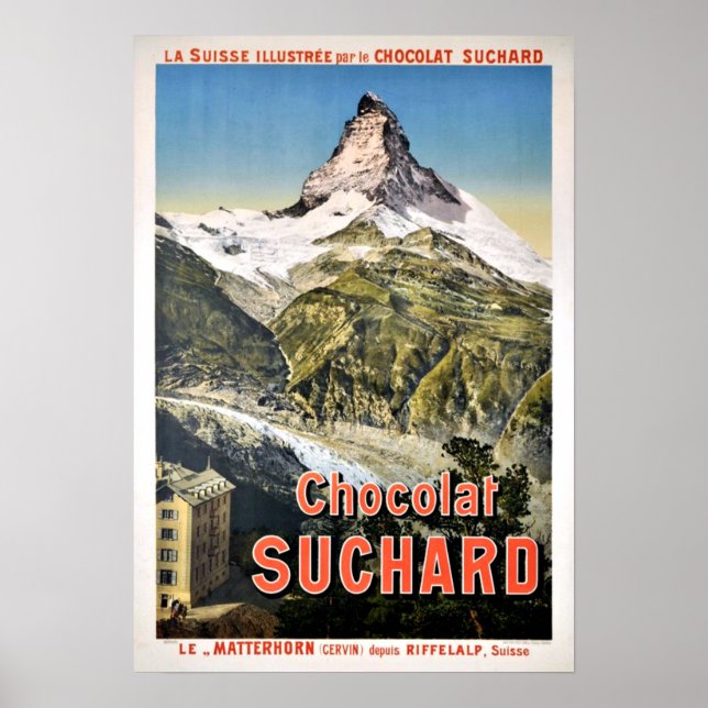 Chocolat Suchard, le Matterhorn (Cervin) Vintage Poster (Front)