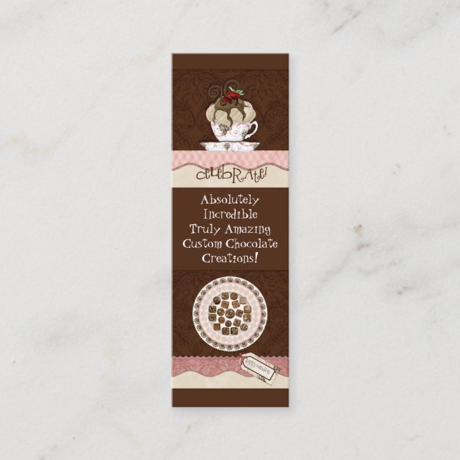 Chocolat sucré personnalisé Cartes de visite de ma (Devant)