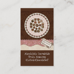 Chocolat sucré personnalisé Cartes de visite de ma