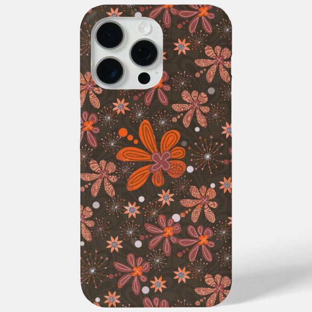 chocolat super floral Coque-Mate coque iphone (Verso)