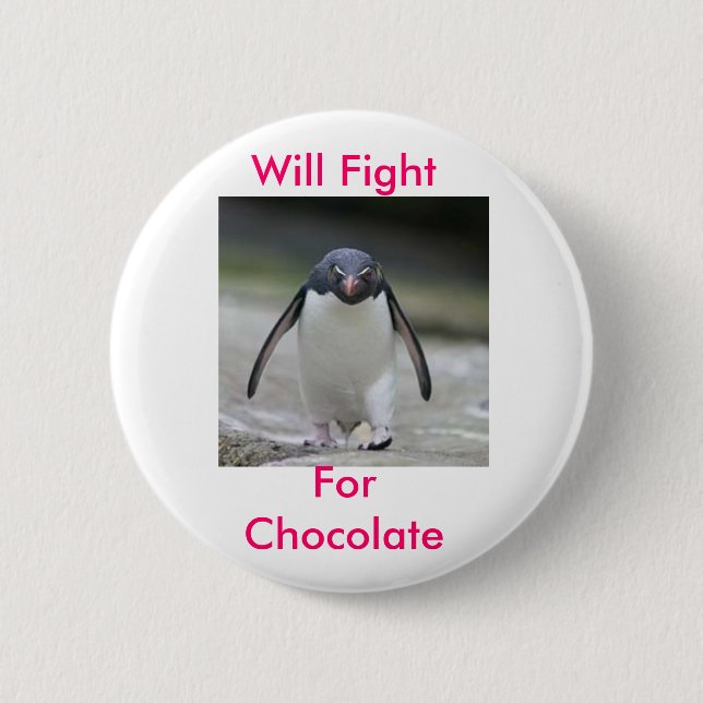 Chocolate 2 Inch Round Button (Front)