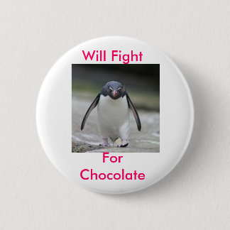 Chocolate 2 Inch Round Button