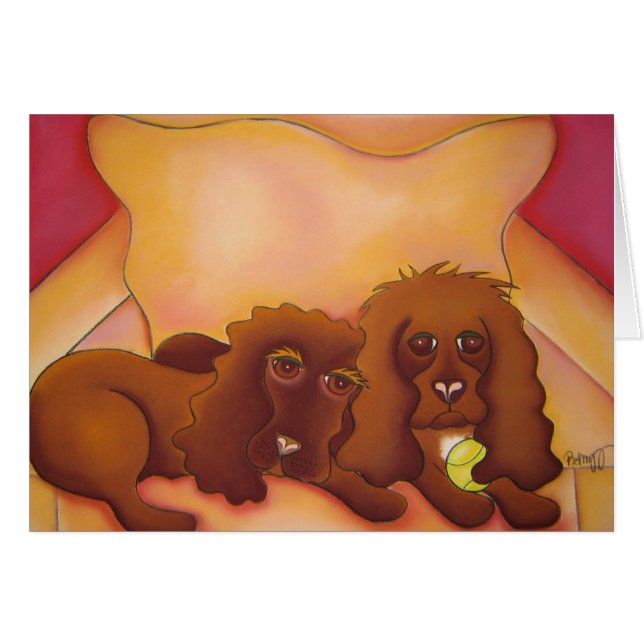 Chocolate A Colour Often Found In Cocker Spaniels (Front Horizontal)