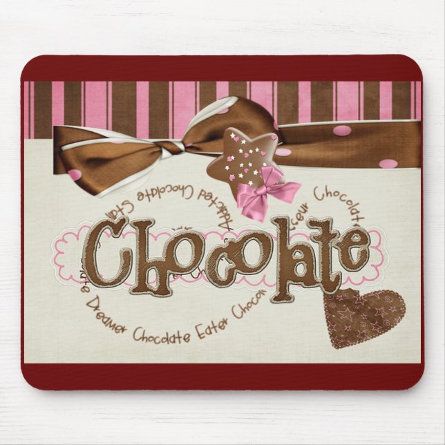chocolate addiction mouse pad (Front)
